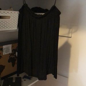 Black flowy off the shoulder top